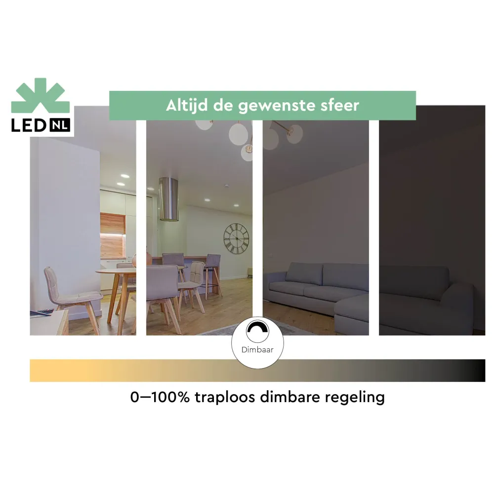 DecoDim LED-Lampe Gold E27 – Dimmbar – Extra warmweiß – ST64 Edison – 4 W (25 W)