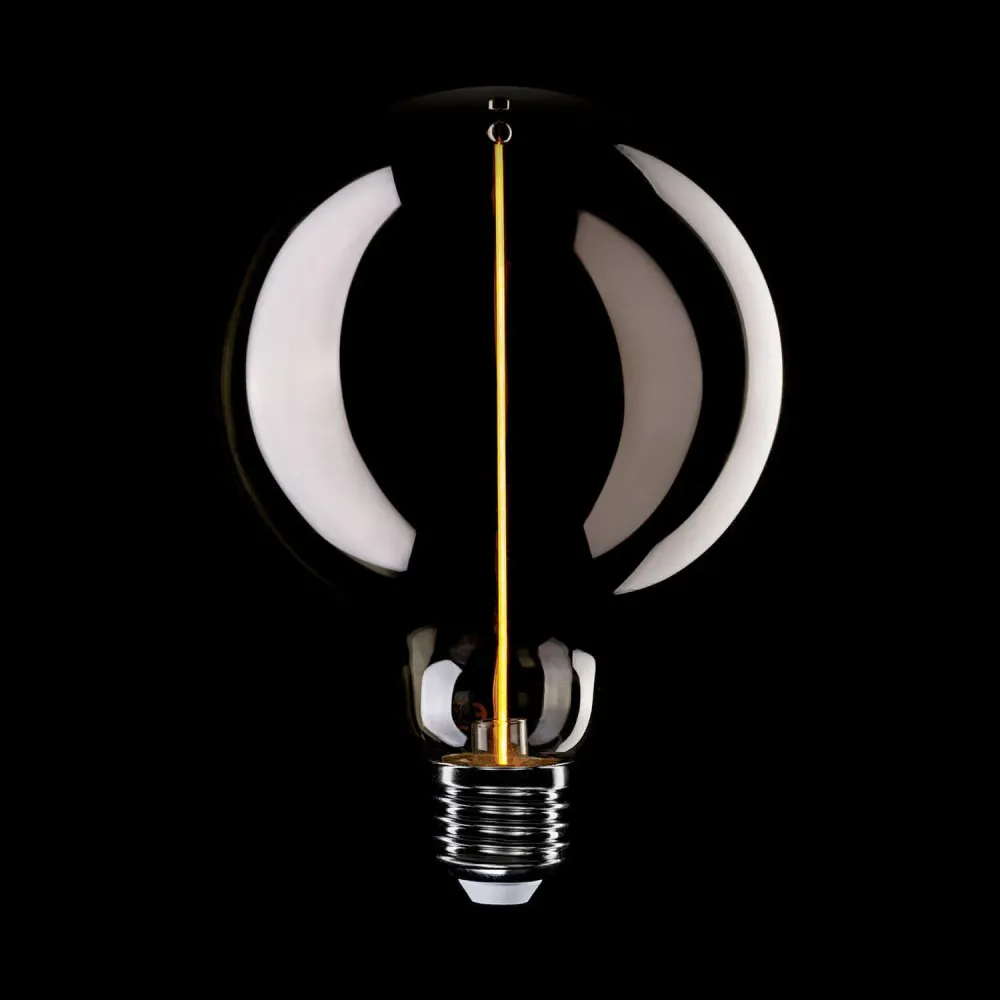 LED-Lampe Smoky Magnetic Deco Line Globe G125 2,8W 90Lm E27 1800K – F05