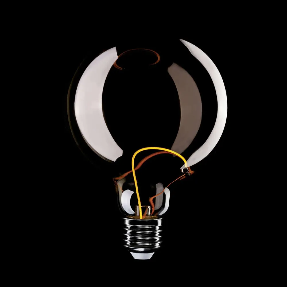 LED-Lampe Smoky Magnetic Deco Line Globe G125 2,8W 90Lm E27 1800K – F05