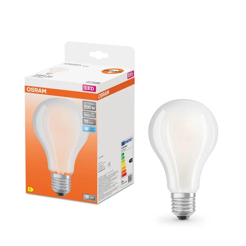 OSRAM LED-Lampe LED STAR CLASSIC Kaltweiß 4000K 24W Ersatz für 200W matt E27