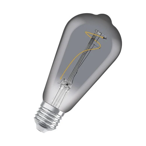 OSRAM LED-Lampen, Vintage-Edition, 10 Watts Ersatz, E27, ST64-shape, 1800 Kelvin, Warm Comfort Light, Klares Glas, single...