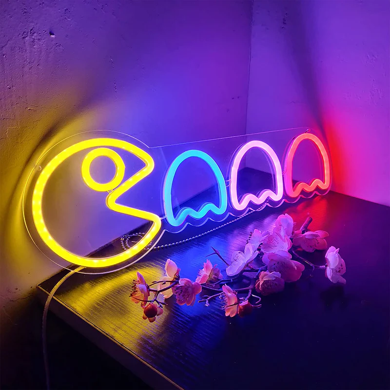 Retro-Gaming-Neon-LED-Lampe