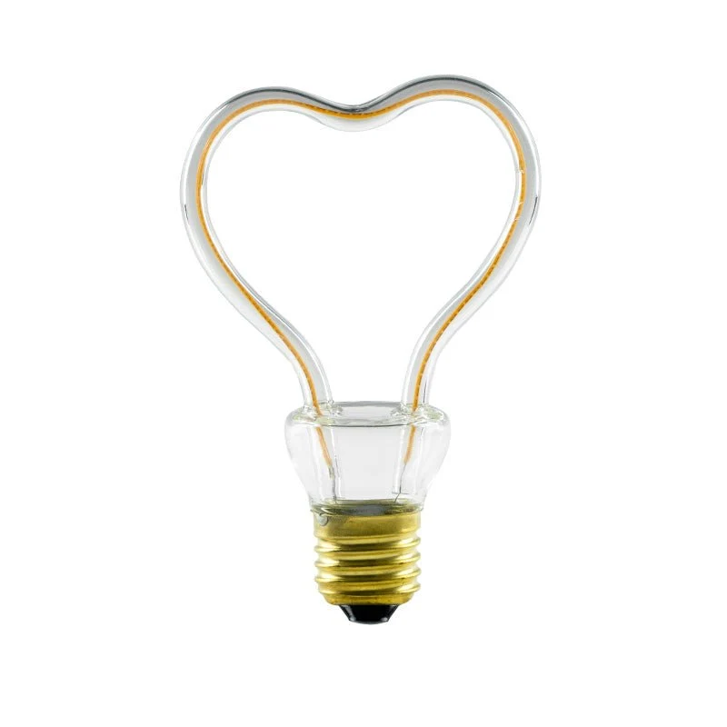 LED-Glühbirne Herzform klar 8W 330Lm E26 2200K dimmbar - Heart