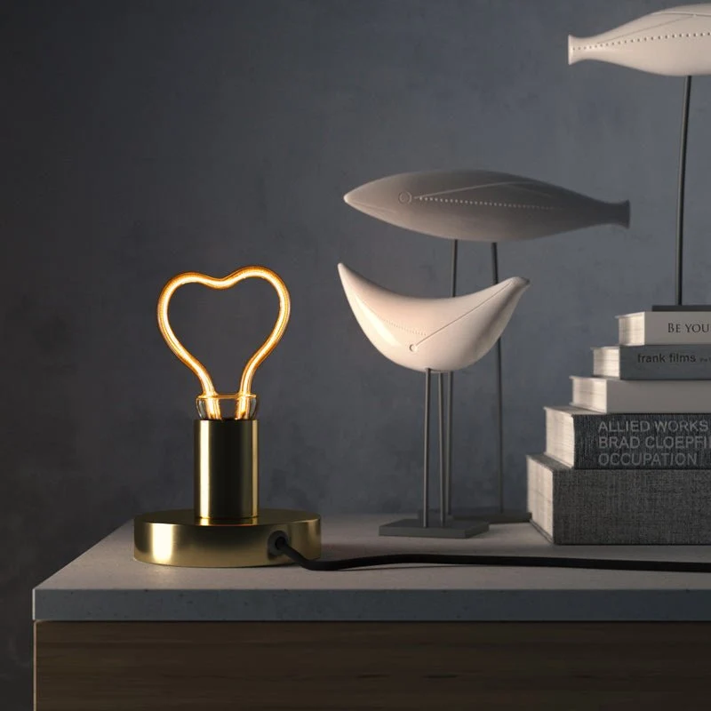 LED-Glühbirne Herzform klar 8W 330Lm E26 2200K dimmbar - Heart