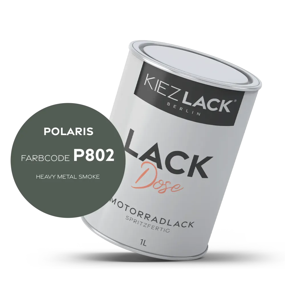 1K Motorradlack Basislack Lackdose Polaris P802 HEAVY METAL SMOKE