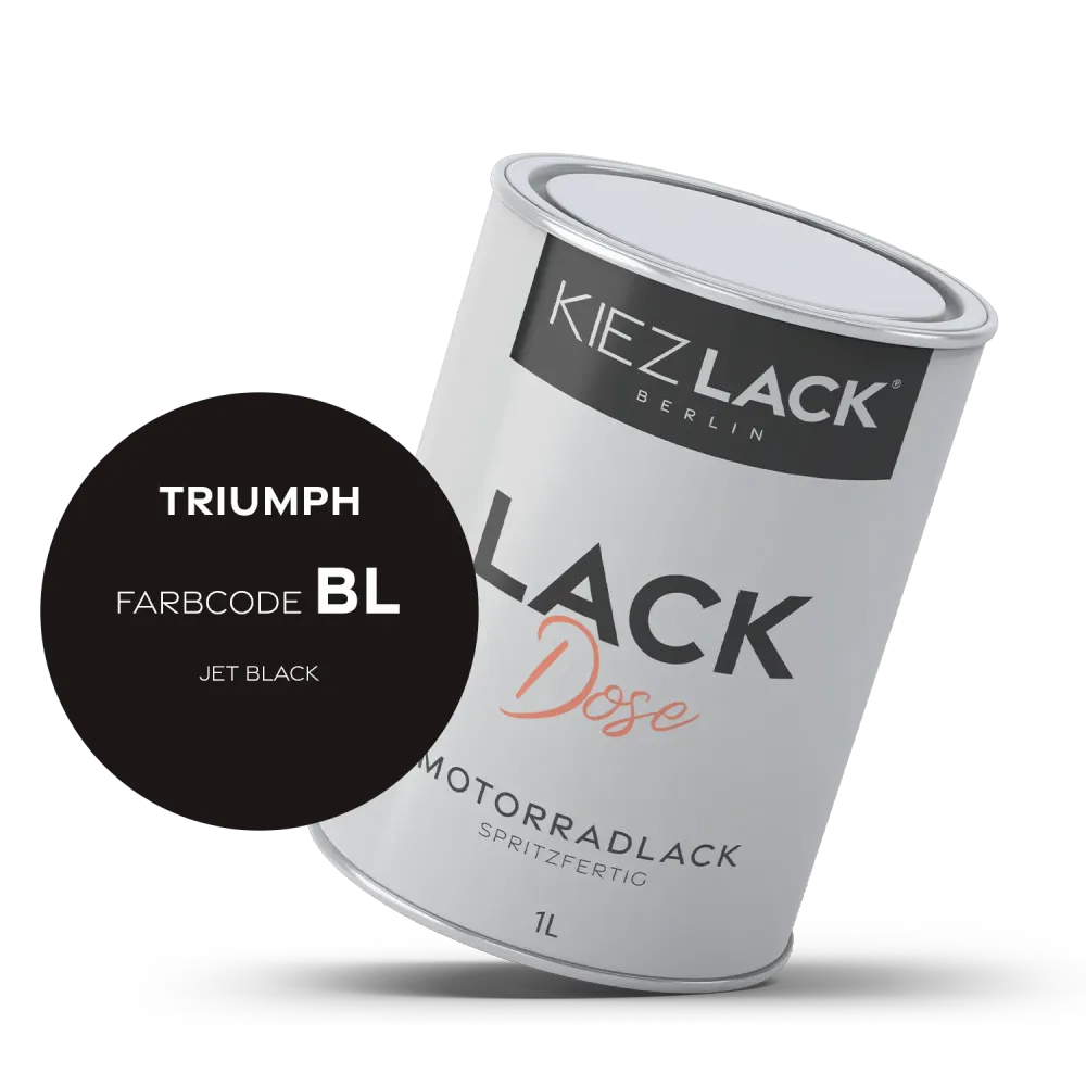 1K Motorradlack Basislack Lackdose Triumph BL JET BLACK