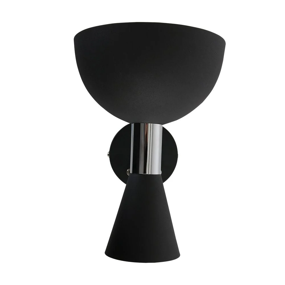 Anne Light & Home Fastlock 1L Wandleuchte, schwarz, Höhe 28 cm