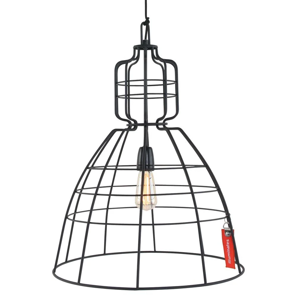 Anne Light & Home Markiii 1L Pendelleuchte Metall schwarz D 48cm E27