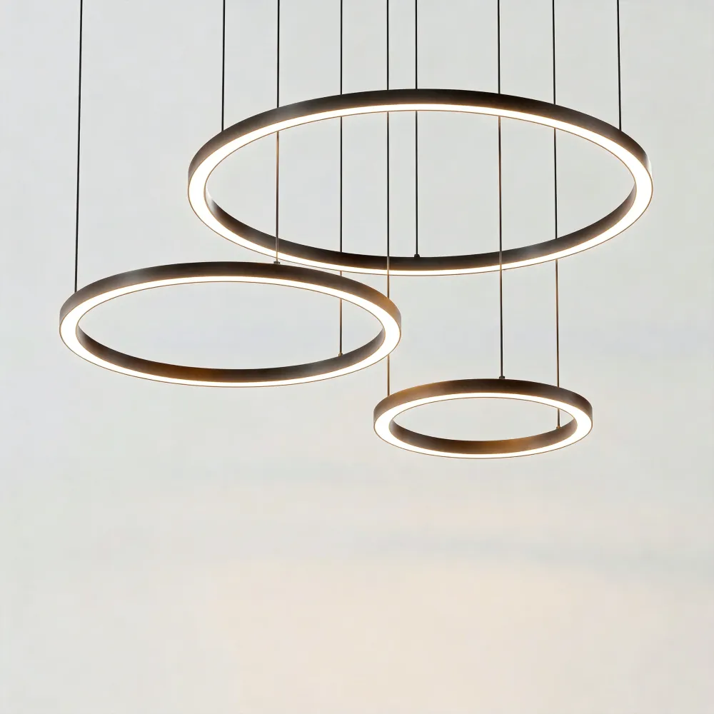 Karlo Tir-Circle Acryl Metall Pendelleuchte At Ease Home Life