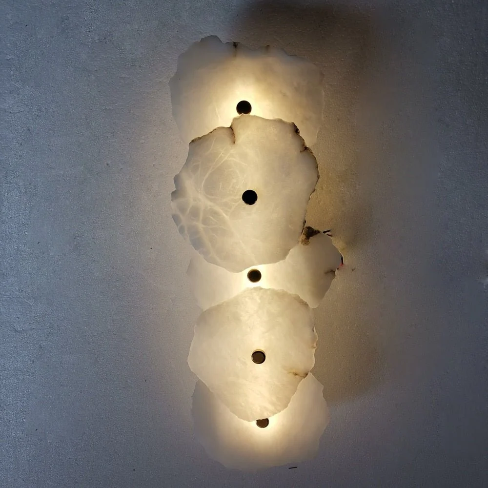 Art Design Marmor Wandleuchten Gold Applique Murale LED Wandlampen für Wohnzimmer Schlafzimmer Badezimmer 5 ATY Home Decor