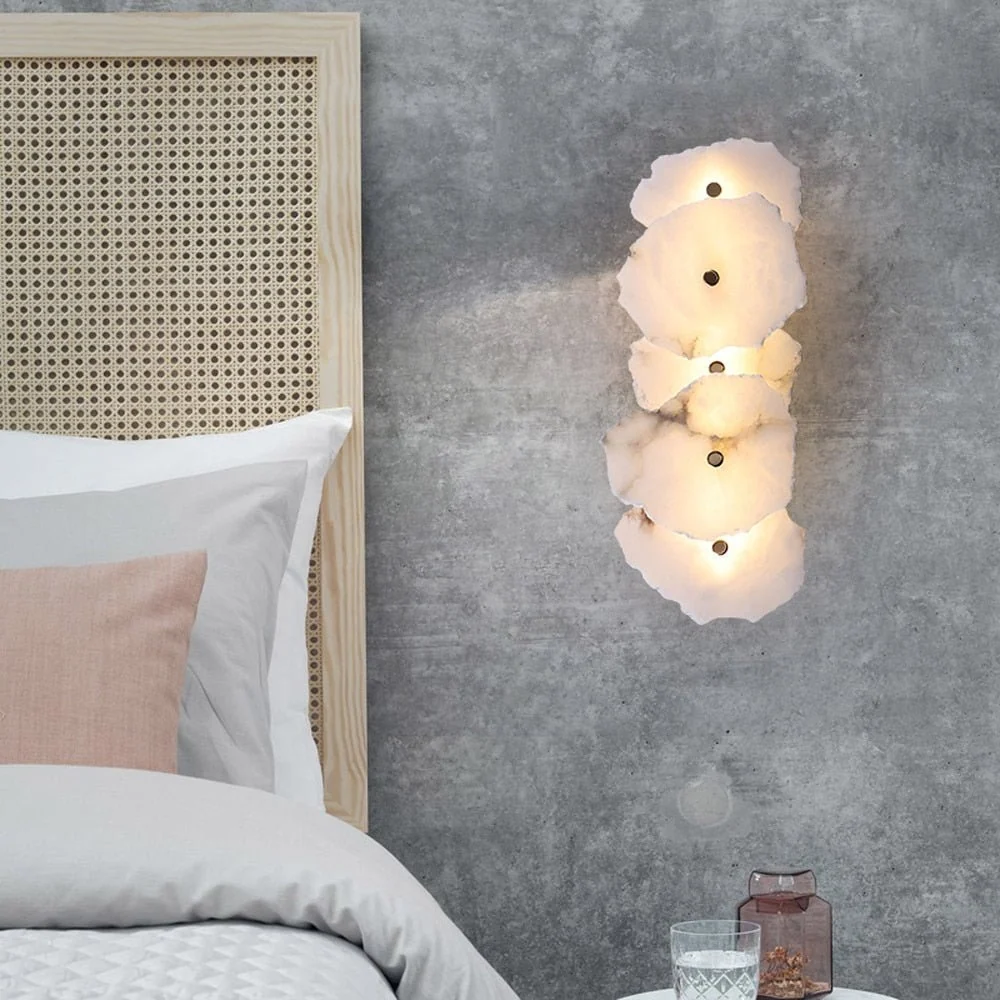 Art Design Marmor Wandleuchten Gold Applique Murale LED Wandlampen für Wohnzimmer Schlafzimmer Badezimmer 5 ATY Home Decor