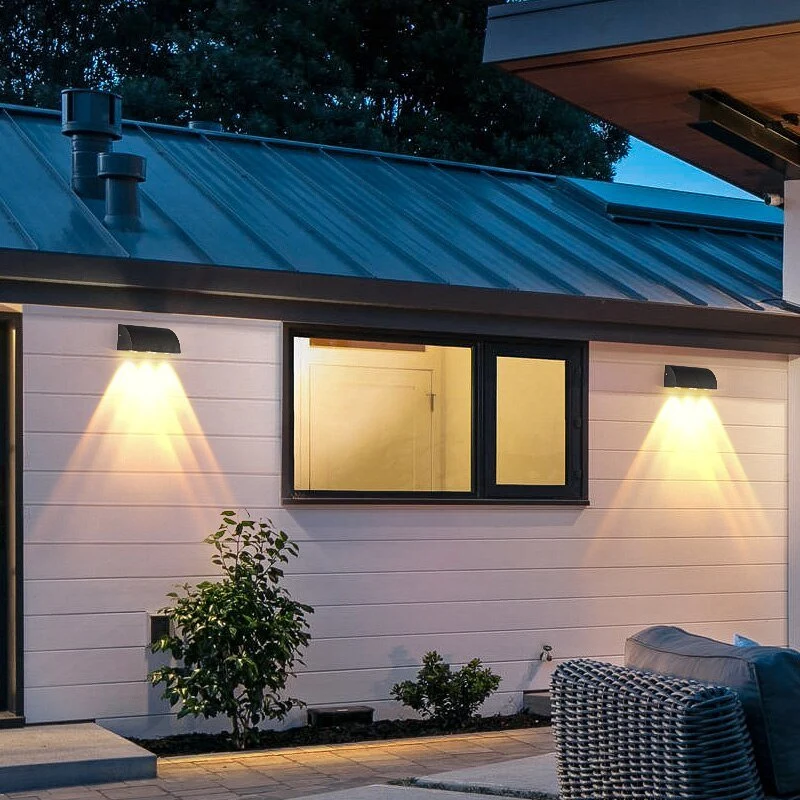 Moderne Wandleuchte LED-Wandleuchte Außenbeleuchtung Straßenlaterne Außenwandleuchten Wasserdicht 8W Power Gartenbeleuchtu...