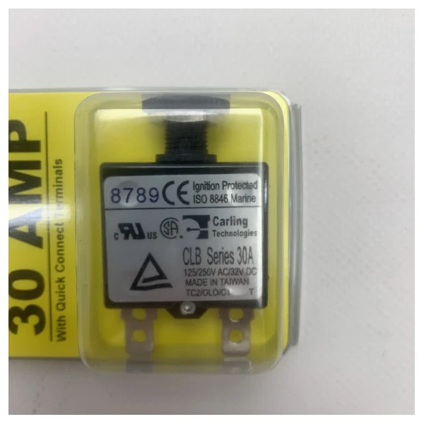 Blue Sea Push Taste Reset Circuit Braker 30 Ampere - 7059 -BSS