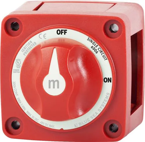 Blue Sea M Series Batterie-Hauptschalter Einkreisig ON/Off