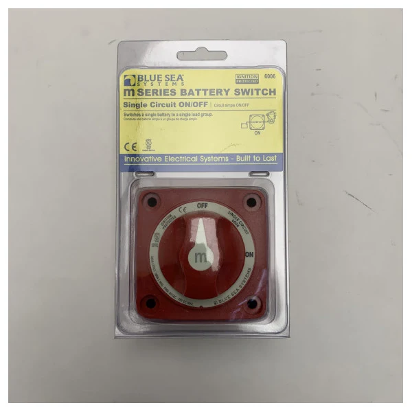 Blue Sea M Series Batterie-Hauptschalter Einkreisig ON/Off