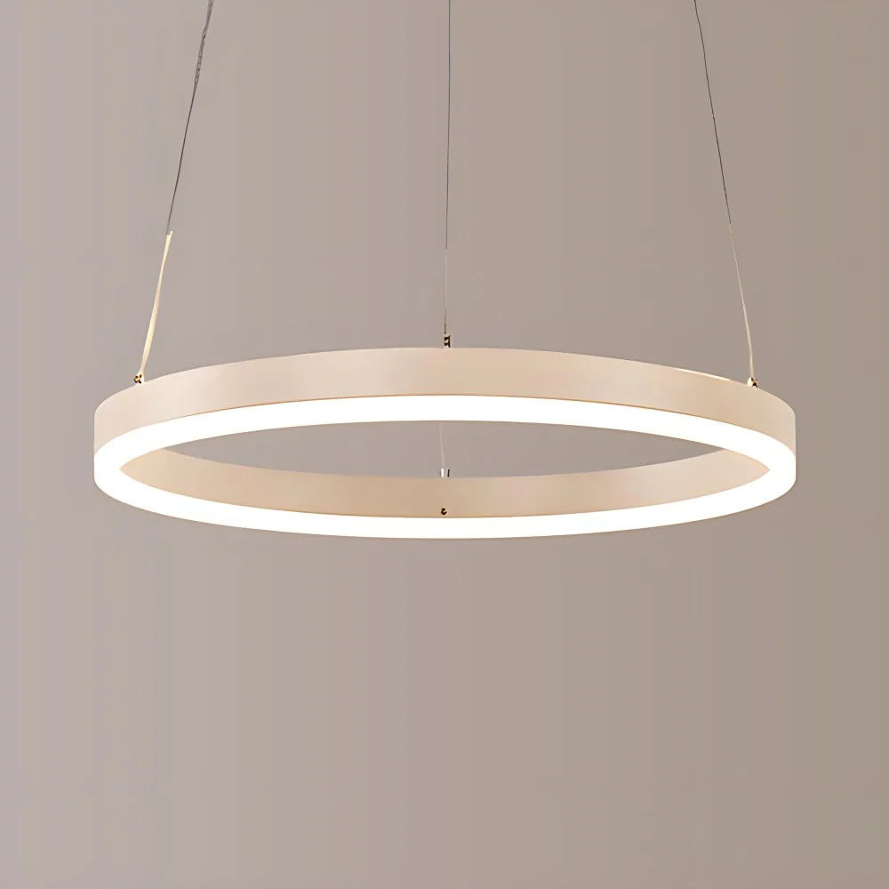 1/2/3-Licht-Wohnzimmer-Kronleuchter-Anhänger mit Ring-Acrylschirm, braun/schwarz/weiß, Deckenleuchte warmem/weißem/natürli...