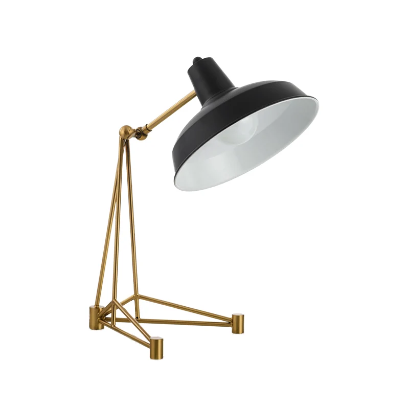 1-Kopf-Schlafzimmer-Arbeitsbeleuchtung, moderne schwarze Nachttischlampe mit gewölbtem Metallschirm Clearhalo