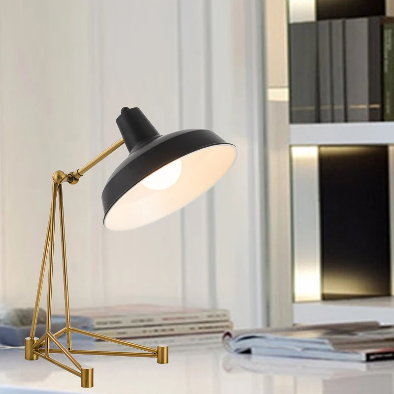 1-Kopf-Schlafzimmer-Arbeitsbeleuchtung, moderne schwarze Nachttischlampe mit gewölbtem Metallschirm Clearhalo