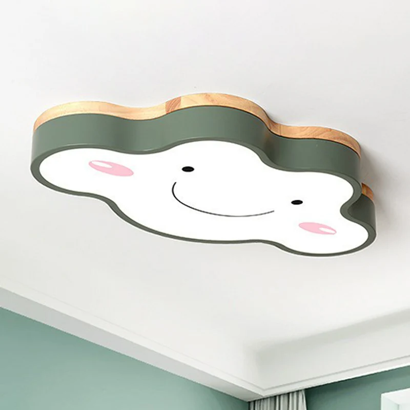 Acryl Smiling Cloud LED-Unterputz-Cartoon-Unterputz-Deckenleuchte für Kinderzimmer Clearhalo