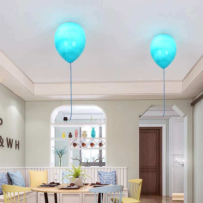 Cartoon-Ballon-Deckenleuchte, Glas-Unterputz-Deckenleuchte für Kinderzimmer Clearhalo