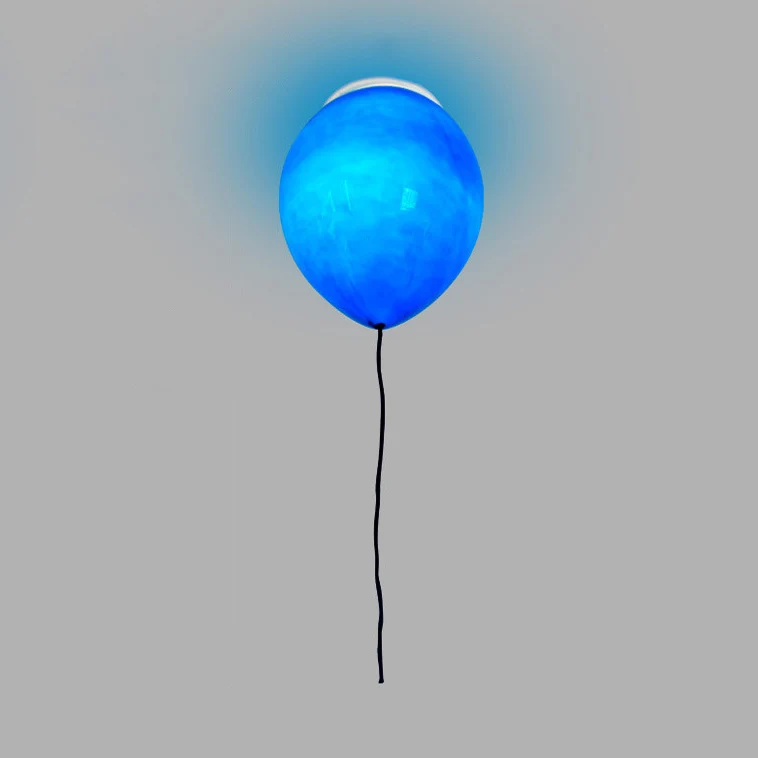 Cartoon-Ballon-Deckenleuchte, Glas-Unterputz-Deckenleuchte für Kinderzimmer Clearhalo