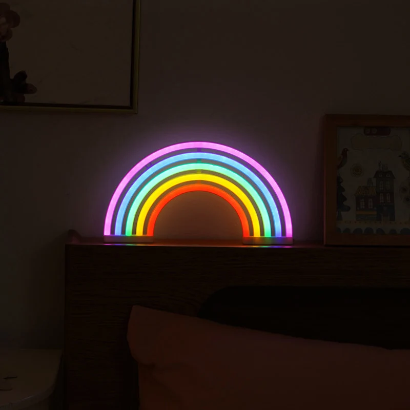 Cartoon-förmige LED-Tischleuchte, künstlerisches Kunststoff-Schlafzimmer, batteriebetrieben, Neon-Wandbeleuchtungsideen fü...