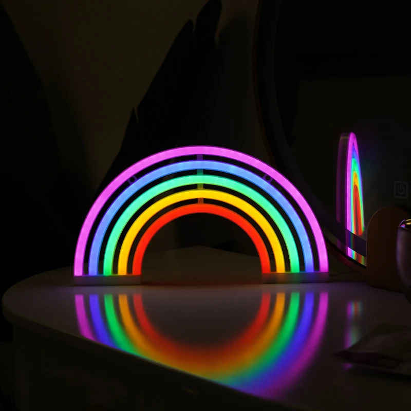 Cartoon-förmige LED-Tischleuchte, künstlerisches Kunststoff-Schlafzimmer, batteriebetrieben, Neon-Wandbeleuchtungsideen fü...