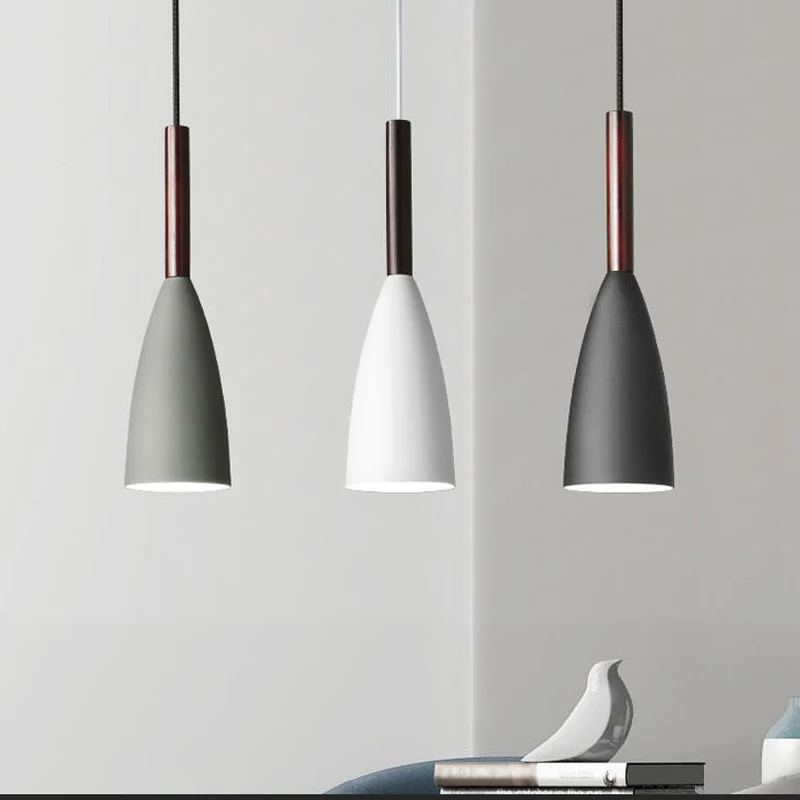 Deckenleuchte mit länglicher Kuppel, nordisches Metall, 1 Kopf, Schwarz/Weiß/Grau, Hängeleuchte für Esszimmer Clearhalo