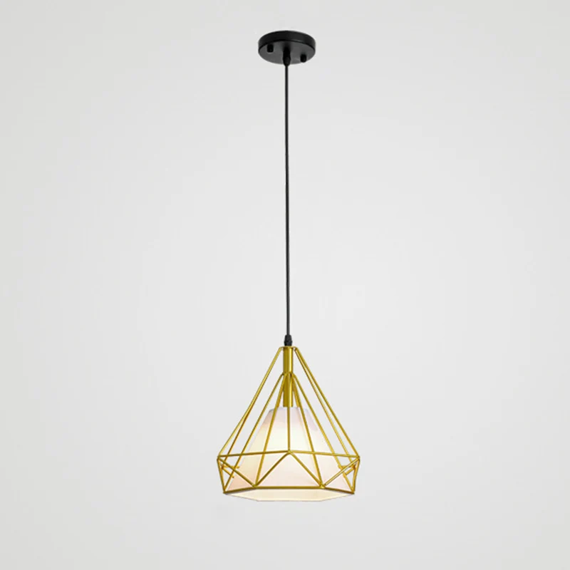 Diamond Iron Cluster Pendelleuchte, postmoderne Restaurant-Hängelampe Gold Clearhalo