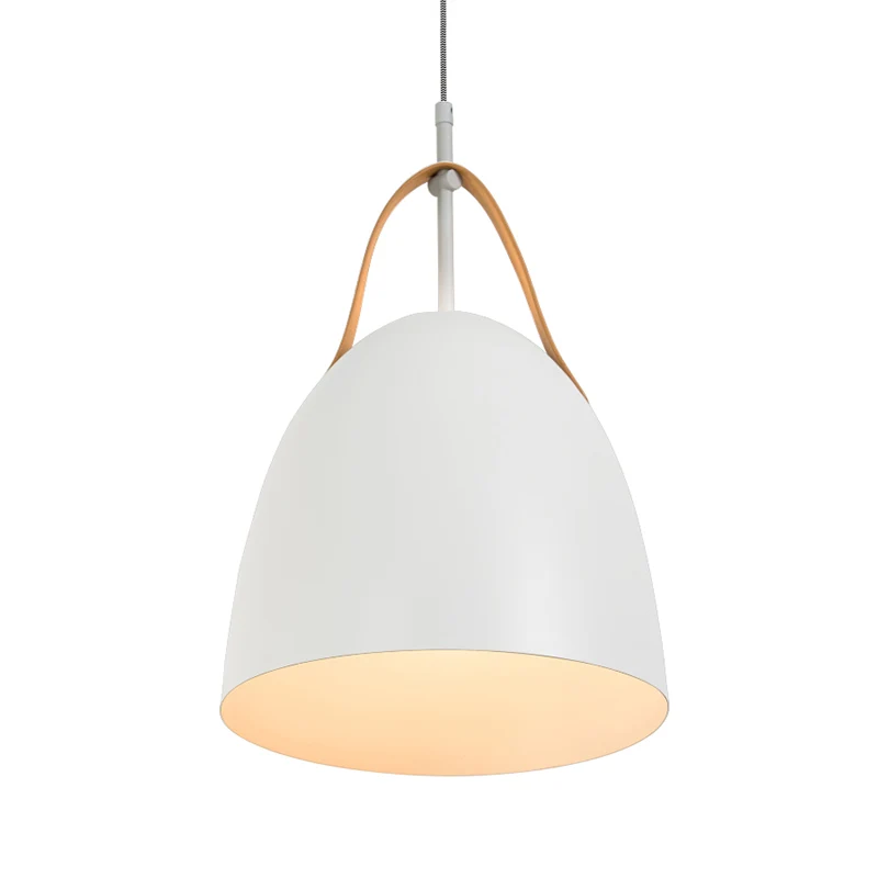 Dome Down Lighting Einfache metallische 1-Kopf-Hänge-Deckenleuchte für das Wohnzimmer Grün/Weiß/Grau Clearhalo