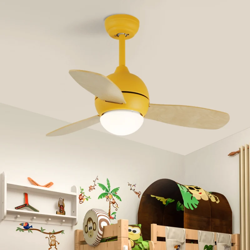 Dome Kinderzimmer-Hängeleuchte mit Ventilator aus Metall, 91,4 cm (W) LED, moderne, halbbündige Deckenleuchte Weiß/Gelb/Bl...