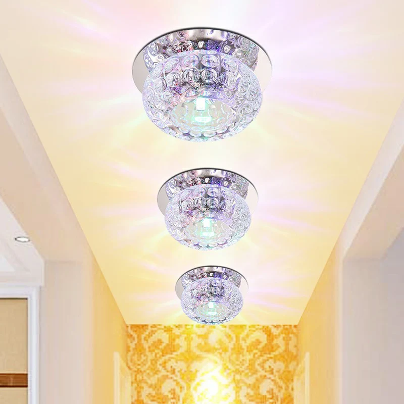 Donut-förmige Kristall-LED-Einbauleuchte, moderne, klare LED-Einbauleuchte für den Flur Clearhalo