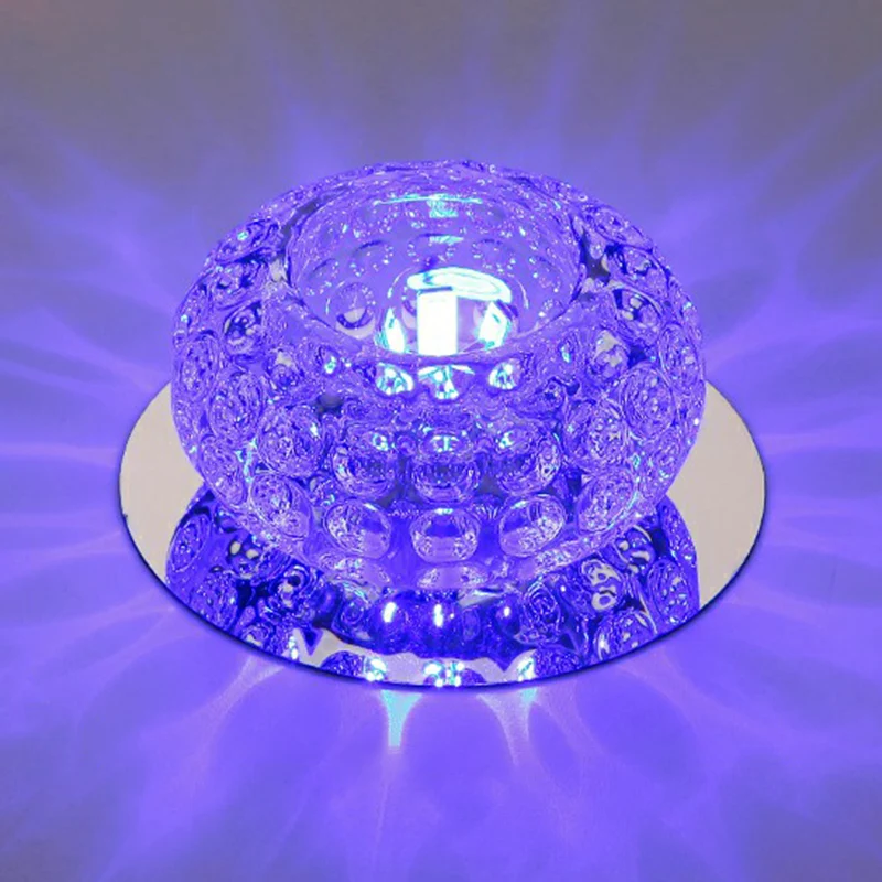 Donut-förmige Kristall-LED-Einbauleuchte, moderne, klare LED-Einbauleuchte für den Flur Clearhalo