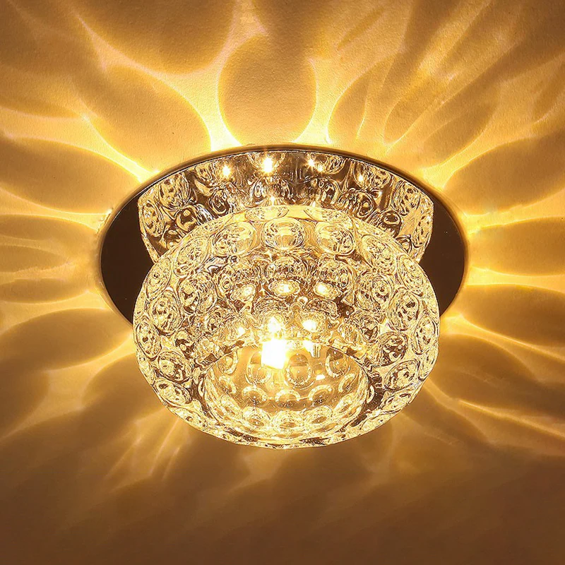 Donut-förmige Kristall-LED-Einbauleuchte, moderne, klare LED-Einbauleuchte für den Flur Clearhalo