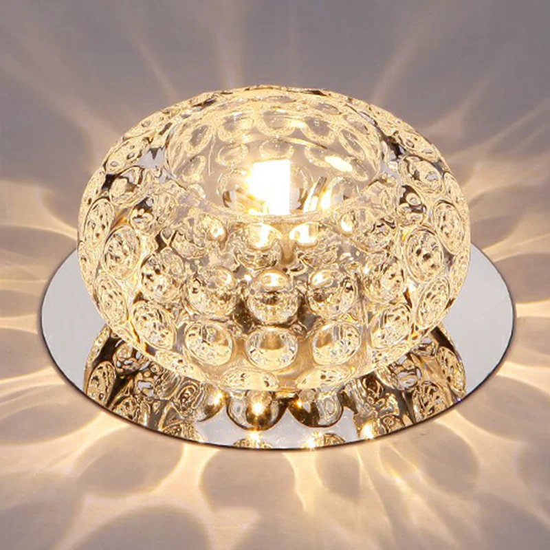 Donut-förmige Kristall-LED-Einbauleuchte, moderne, klare LED-Einbauleuchte für den Flur Clearhalo