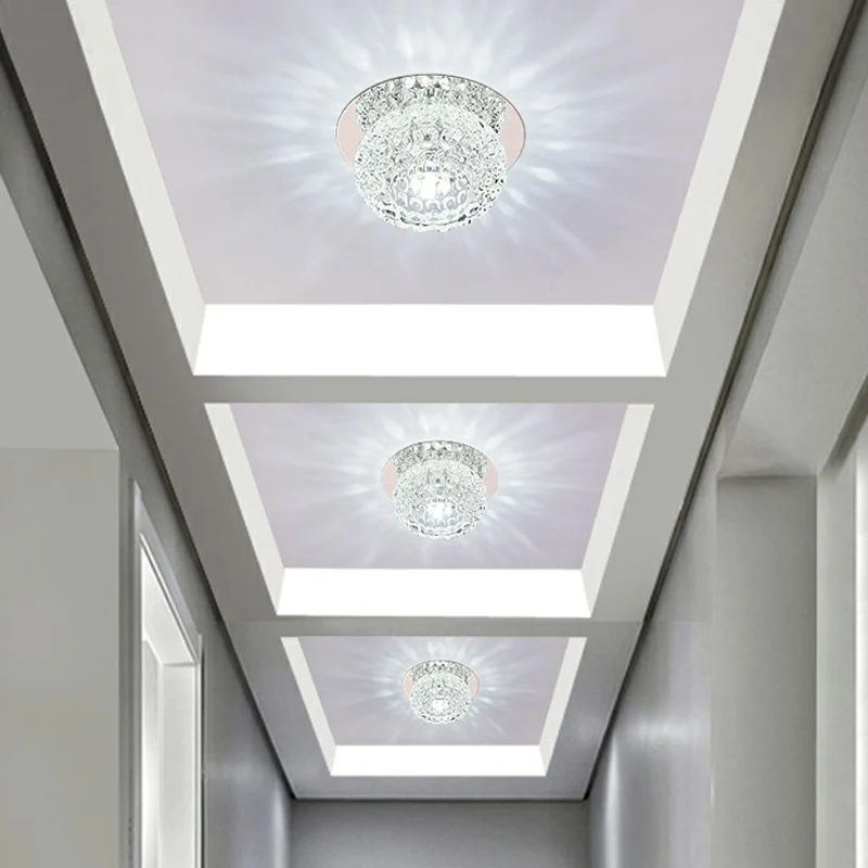 Donut-förmige Kristall-LED-Einbauleuchte, moderne, klare LED-Einbauleuchte für den Flur Clearhalo