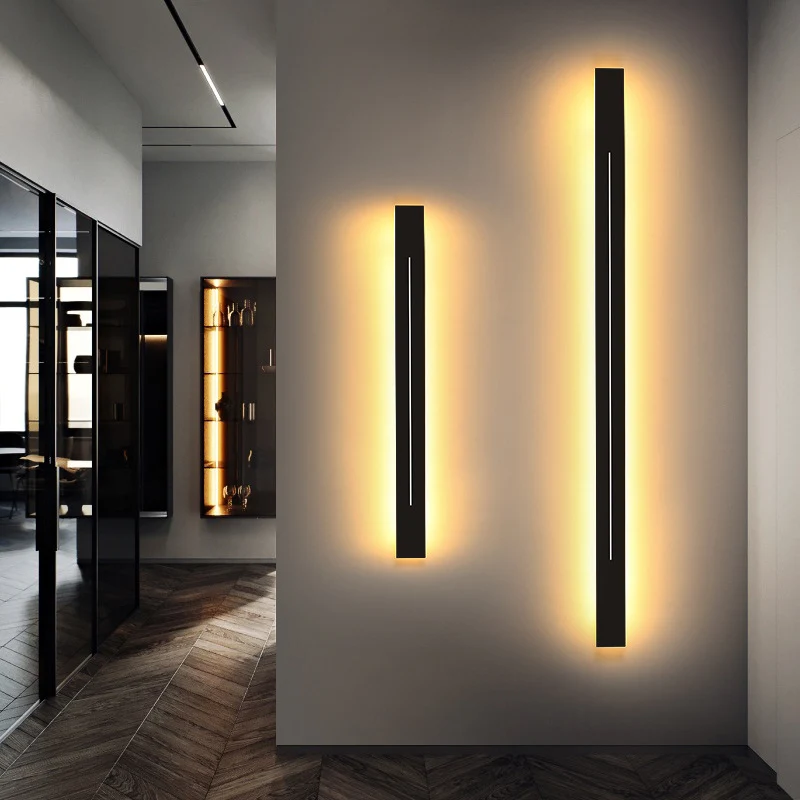 Einfachheit stabförmige LED-Wandleuchte aus Metall für Wohnzimmer-Wandleuchte Clearhalo