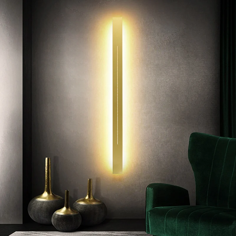 Einfachheit stabförmige LED-Wandleuchte aus Metall für Wohnzimmer-Wandleuchte Clearhalo