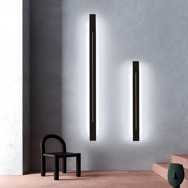 Einfachheit stabförmige LED-Wandleuchte aus Metall für Wohnzimmer-Wandleuchte Clearhalo