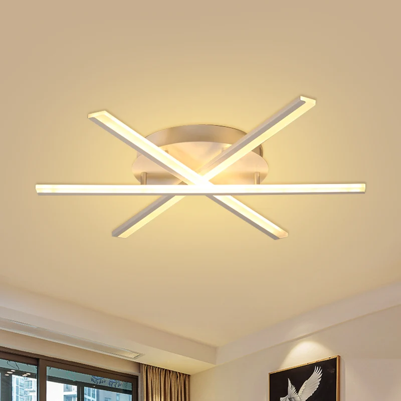 Gestapelte, schlanke Deckenbeleuchtung, moderne Acryl-LED-Einbauleuchte Weiß Clearhalo
