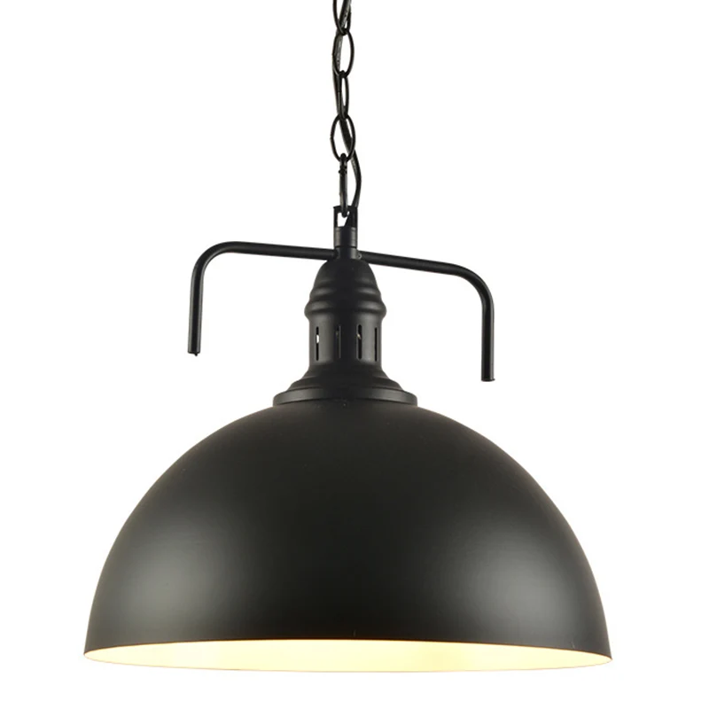 Hängeleuchte im Vintage-Stil, Coffee-Shop-Hängelampe mit drehbarem Metallschirm Schwarz Clearhalo