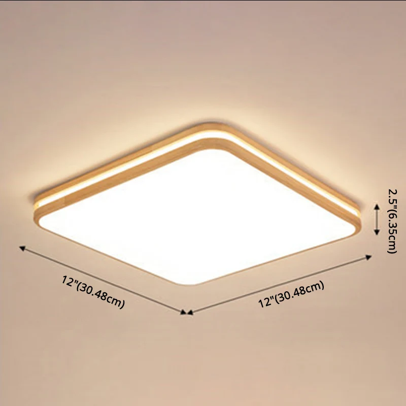 Integrierte halbbündige LED-Leuchten. Hochmoderner Acryl-Deckenleuchter für Schlafzimmer Clearhalo