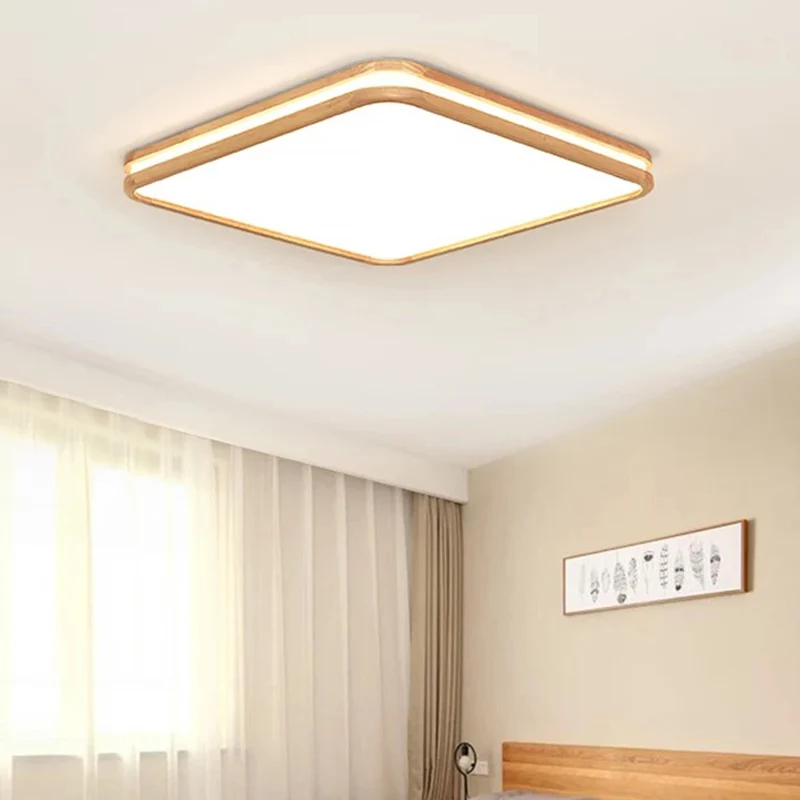 Integrierte halbbündige LED-Leuchten. Hochmoderner Acryl-Deckenleuchter für Schlafzimmer Clearhalo