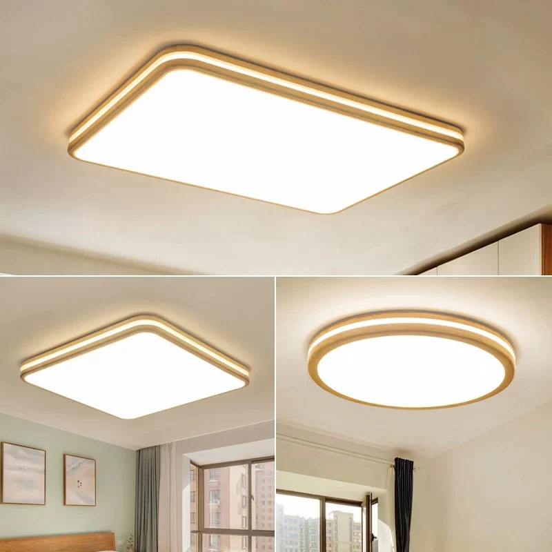 Integrierte halbbündige LED-Leuchten. Hochmoderner Acryl-Deckenleuchter für Schlafzimmer Clearhalo