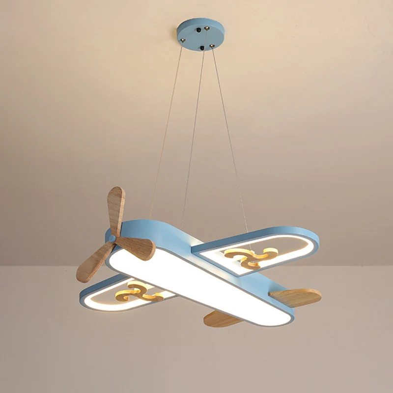 Kinder-Hängelampe Flugzeugform, Acryl, Schlafzimmer, LED-Kronleuchter, Pendelleuchte Clearhalo