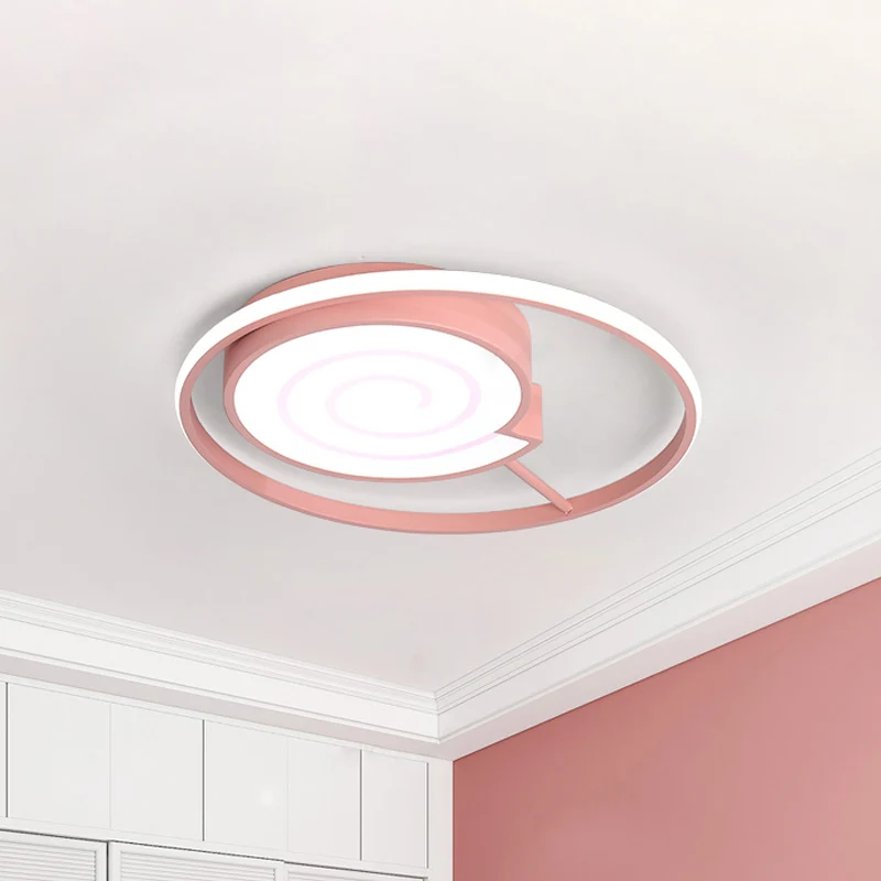 Lollipop-Form für Kinderzimmer, Unterputzleuchte, Acryl, schöne LED-Deckenleuchte mit Ring Clearhalo