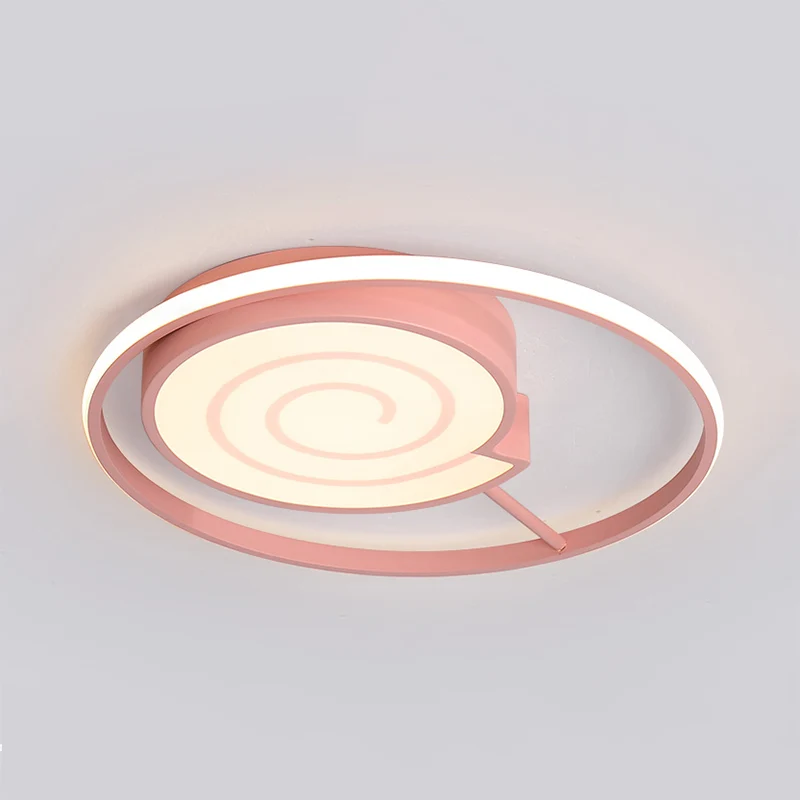 Lollipop-Form für Kinderzimmer, Unterputzleuchte, Acryl, schöne LED-Deckenleuchte mit Ring Clearhalo