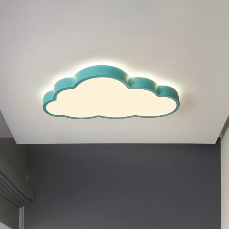 Macaron Cloud Shaped Flush Lighting Schlafzimmer-LED-Deckenleuchte aus Acryl Clearhalo