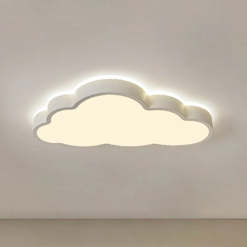 Macaron Cloud Shaped Flush Lighting Schlafzimmer-LED-Deckenleuchte aus Acryl Clearhalo
