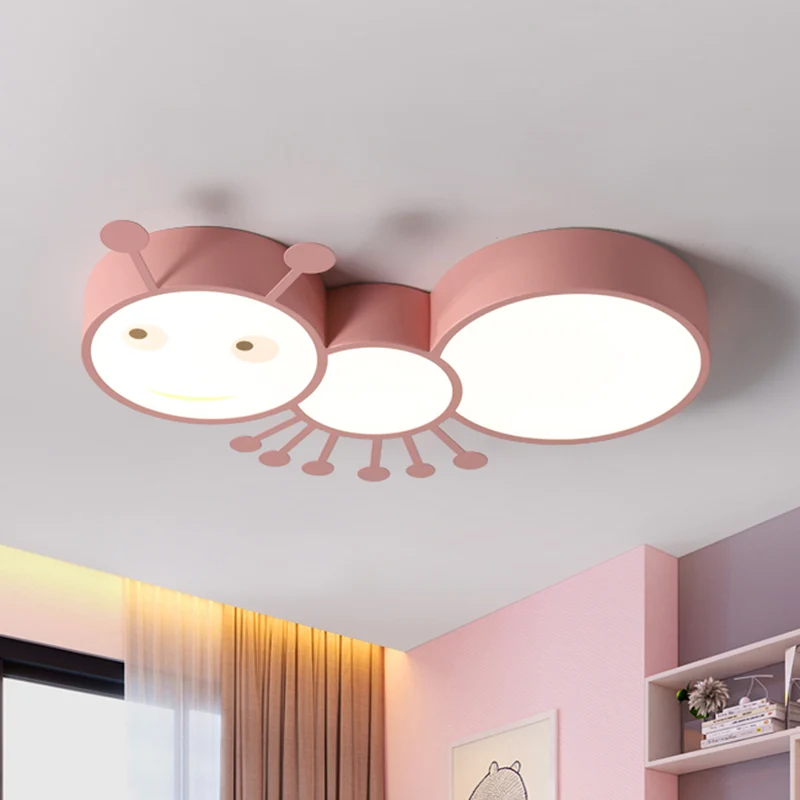 Macaroon Ant Acryl-Unterputz-LED-Deckenleuchte Weiß/Rosa/Blau für Kinderzimmer Clearhalo